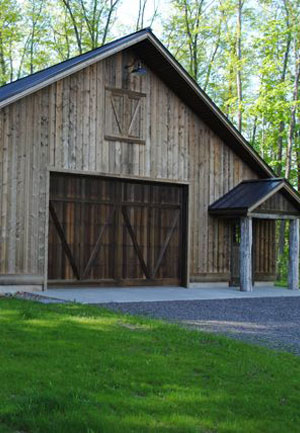 Barn with wood stained with Lifetime Wood treatment