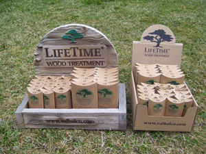 LifeTime® Wood Treatment display boxes