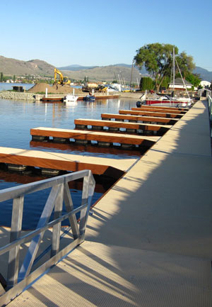 Dock stained with Lifetime Wood Treatment